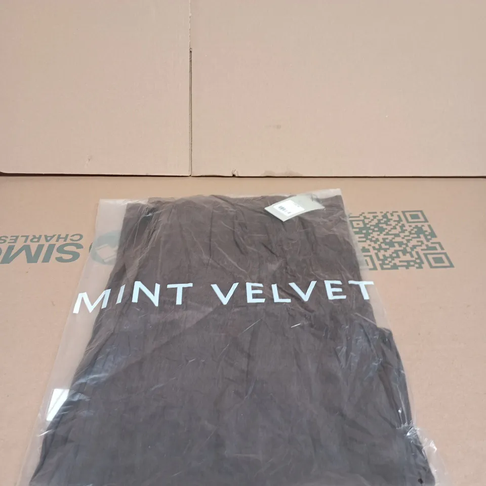 MINT VELVET CHOCOLATE LINEN WIDE TROUSER SIZE MEDIUM REGULAR TAGGED BAGGED