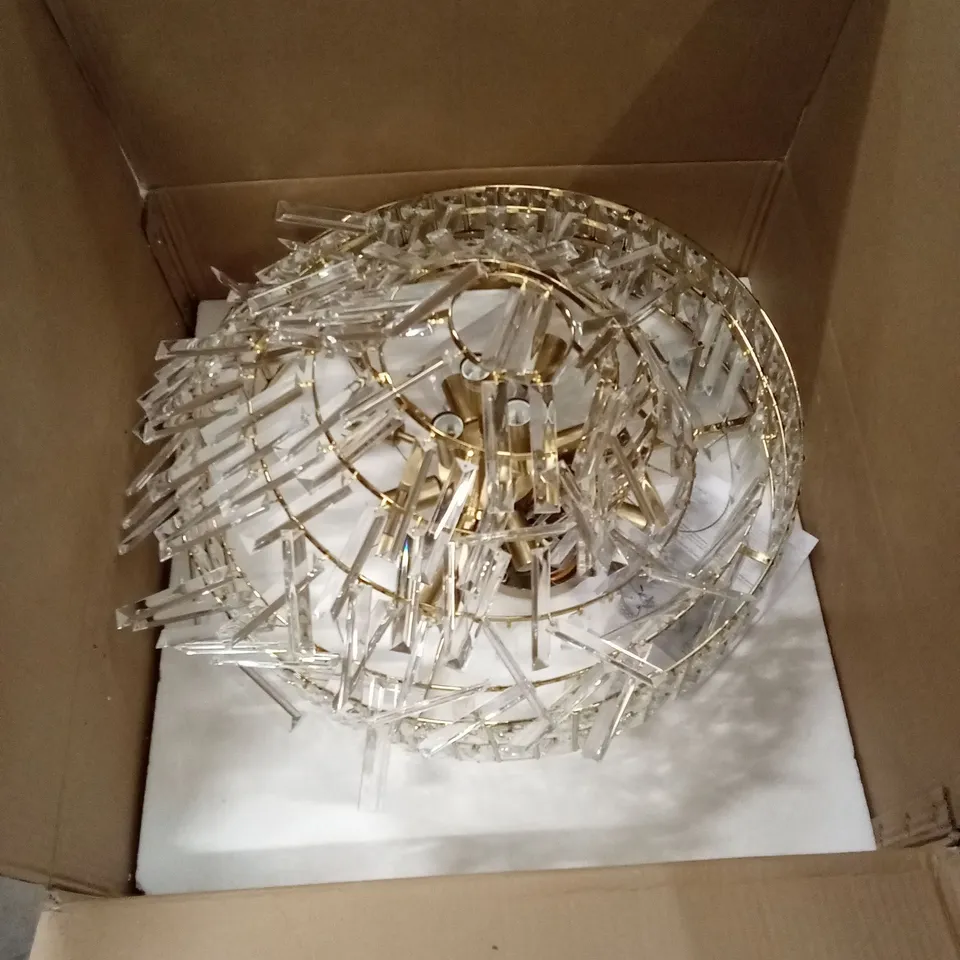 BOXED CHANDELIER LIGHT
