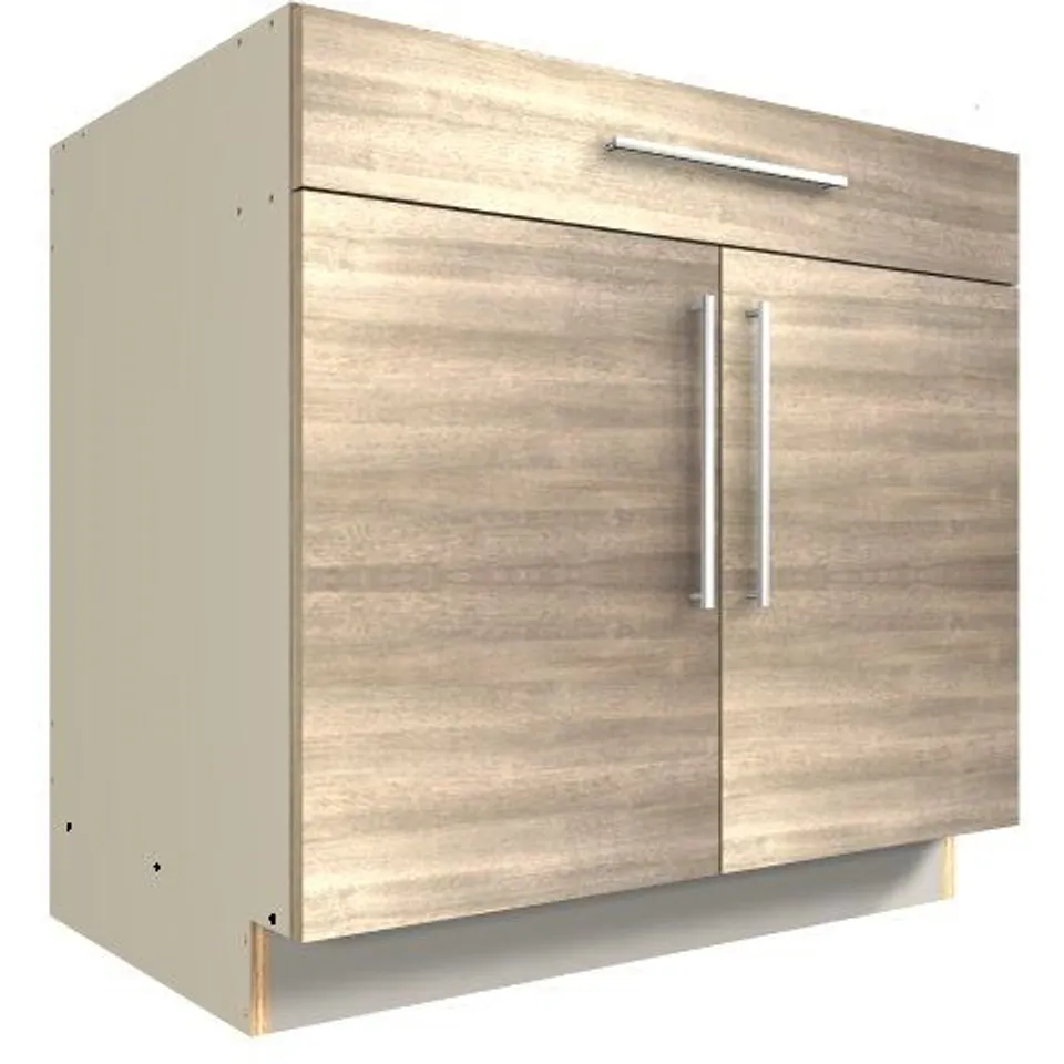 DESIGNER CARIO XXL 2 DOOR 1 DRAWER CHEST 723- LIGHT ASH FINISH