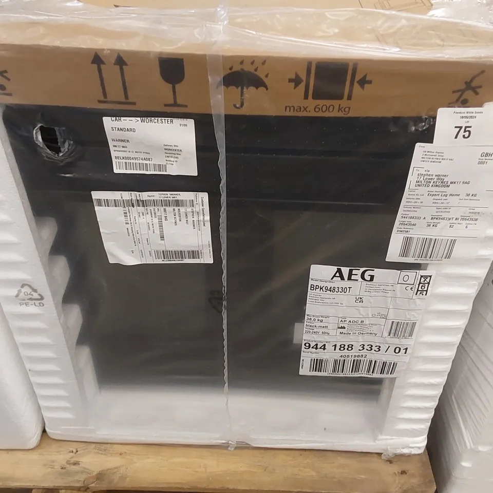 AEG BPK948330T ASSISTEDCOOKING SINGLE OVEN WITH PYROLYTIC CLEANING RRP £1084