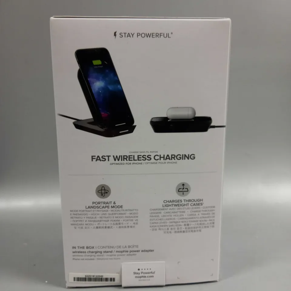 MOPHIE WIRELESS FAST RAPID QI CHARGER PAD SMARTPHONES CHARGING STAND