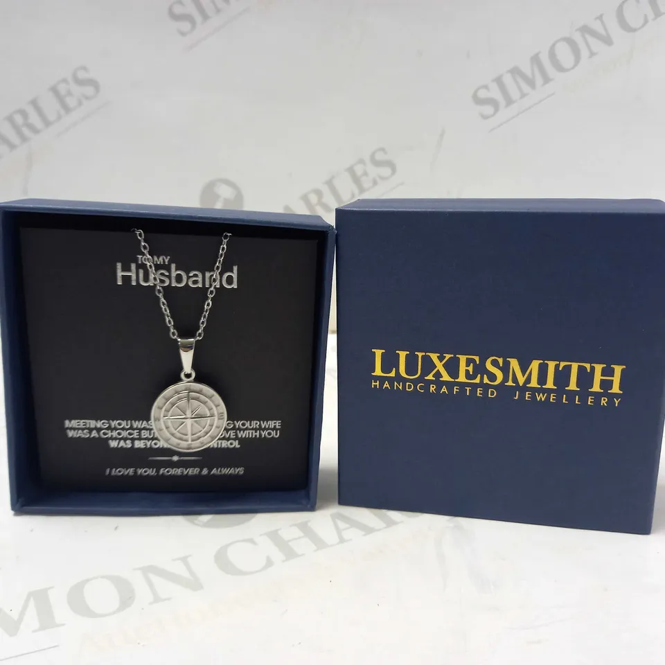 PERSONALISED LUXESMITH COMPASS NECKLACE 
