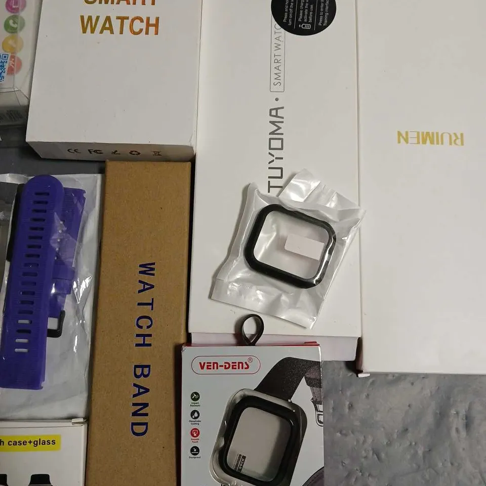 LOT OF ASSORTED SMART WATCHES AND WATCH ACCESSORIES