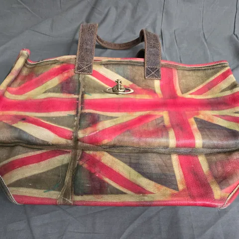 VIVIENNE WESTWOOD UNION JACK LEATHER BAG 