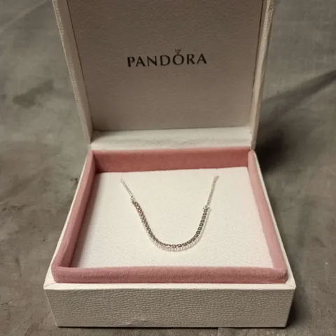 PANDORA BRACELET WITH CRYSTAL STONES – BOXED
