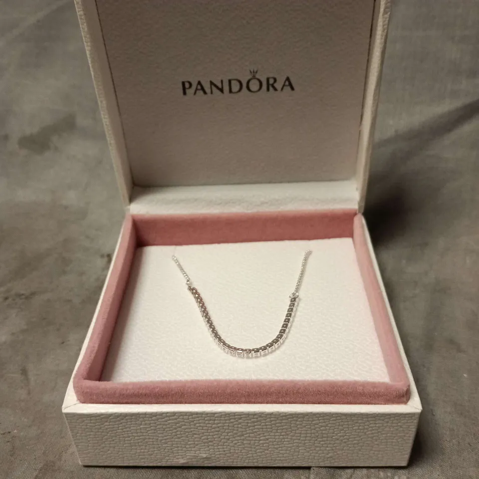 PANDORA BRACELET WITH CRYSTAL STONES – BOXED