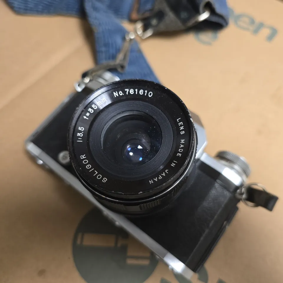 PENTACON FM 35MM SLR WITH SOLIGOR 50MM F/3.5 LENS – VINTAGE CAMERA
