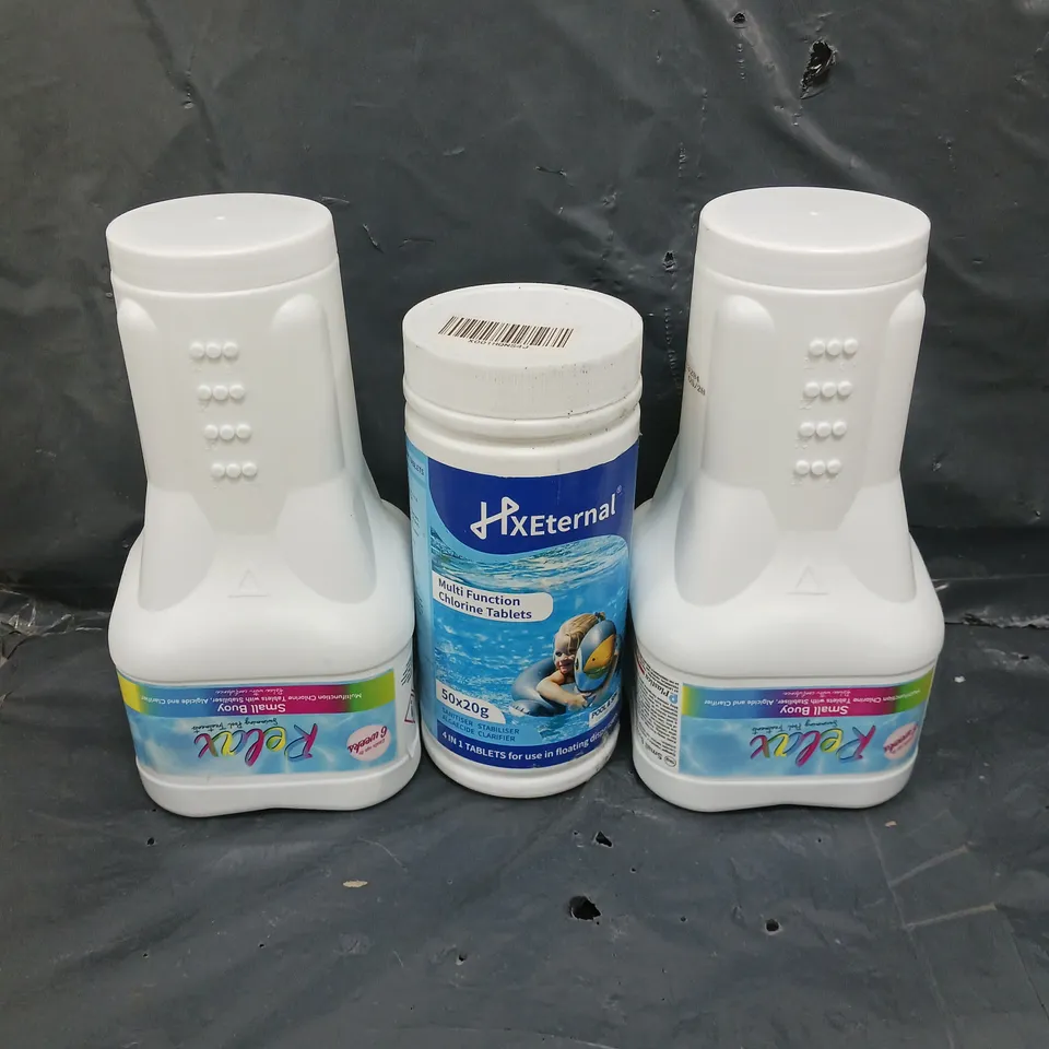 3 X ASSORTED CHLORINE SWIMMING POOL CLEANING PRODUCTS - COLLECTION ONLY 