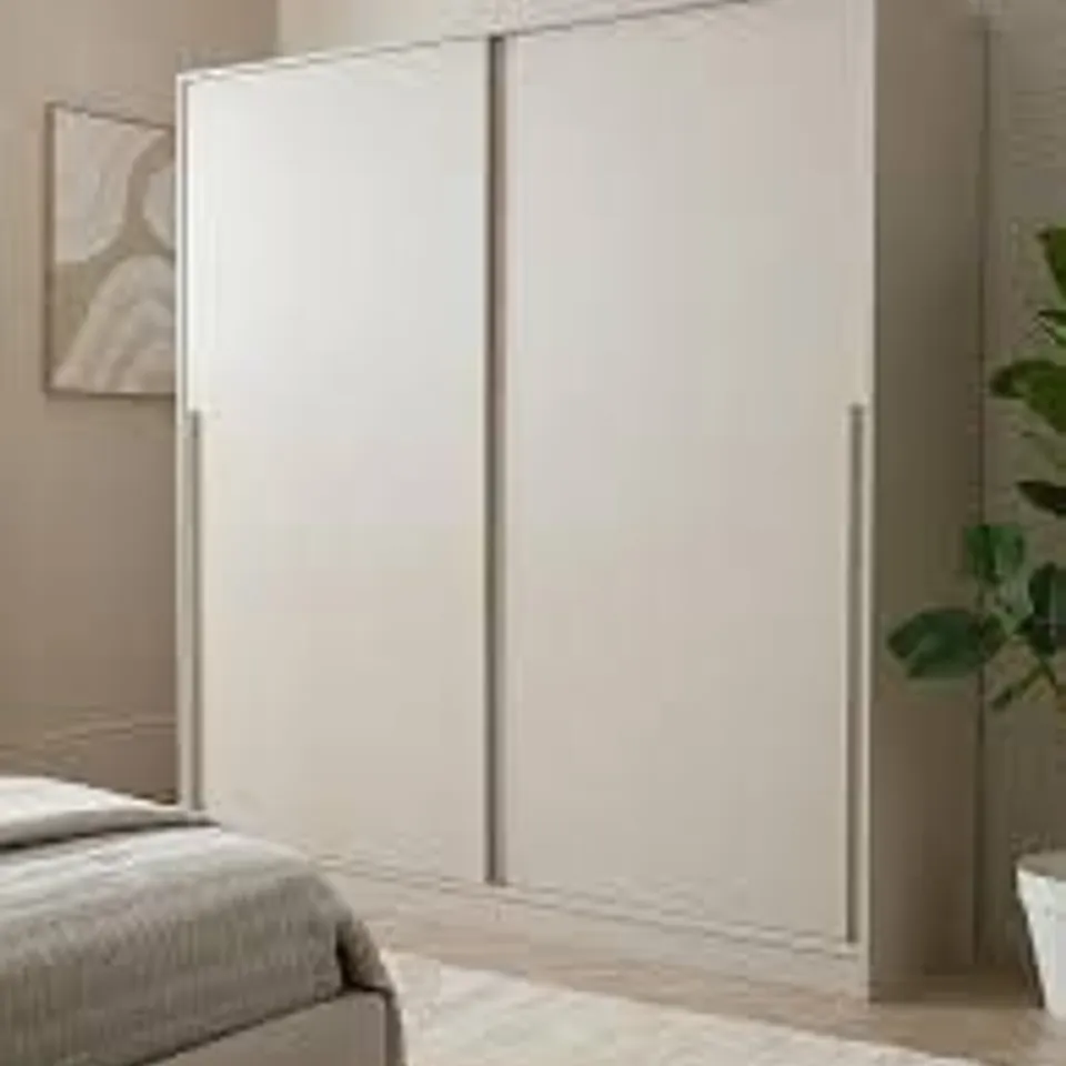 BOXED MURCIA OATMEAL 180CM SLIDING WARDROBE (3 BOXES)
