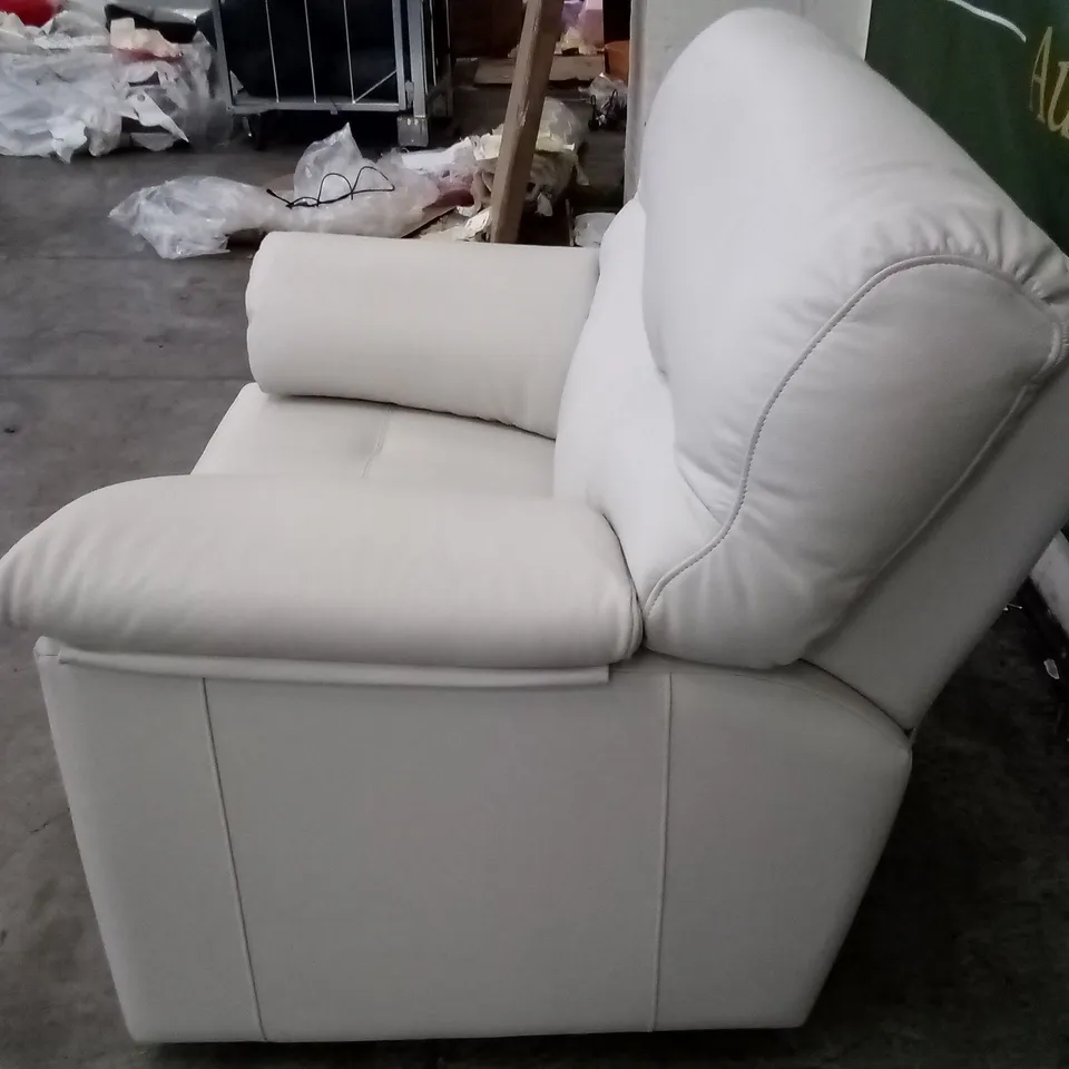 DESIGNER G PLAN STRATFORD CHAIR - CAMBRIDGE CHALK LEATHER