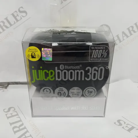 BOXED JUICE BOOM 360 PORTABLE BLUETOOTH SPEAKER 