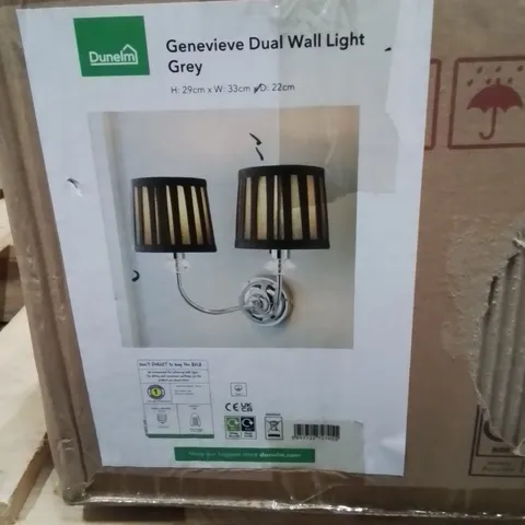 BOXED GENEVIEVE DUAL WALL LIGHT GREY