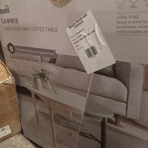 BOXED SAMMIE PAINT YOUR OWN COFFEE TABLE
