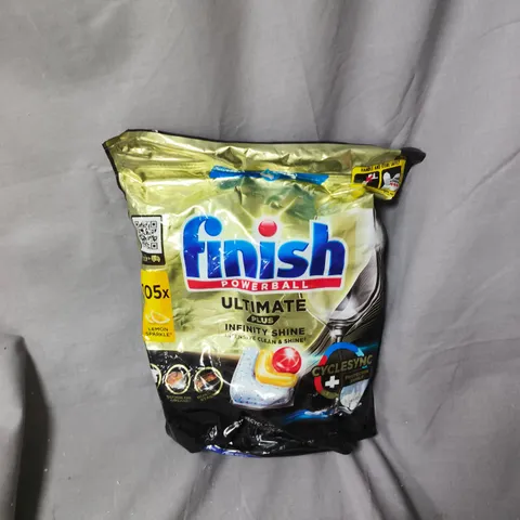 FINISH POWERBALL ULTIMATE PLUS DISHWASHER DETERGENT PODS – 105 X LEMON SPARKLE