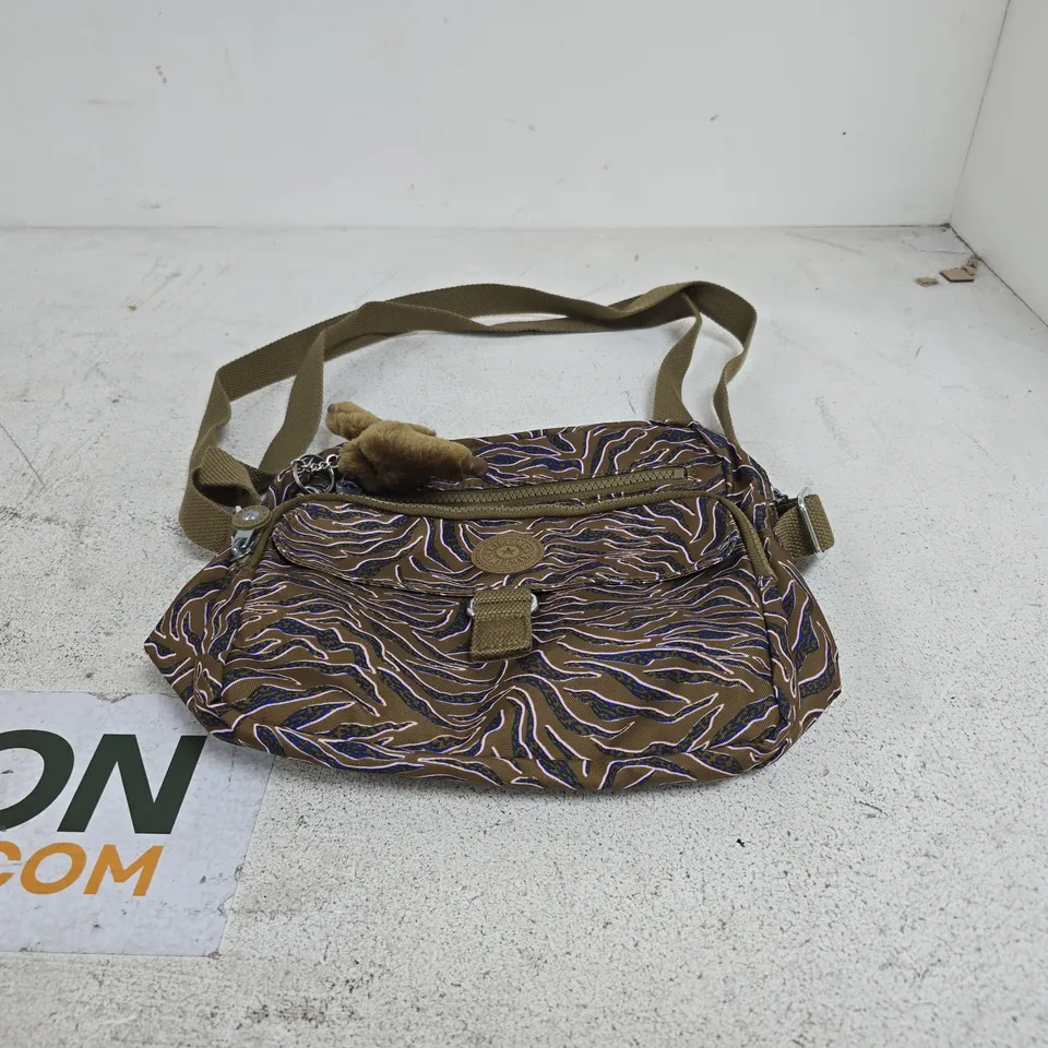 KIPLING DONAVER MEDIUM ZIP TOP CROSSBODY BAG UNDERSEA LEAVES