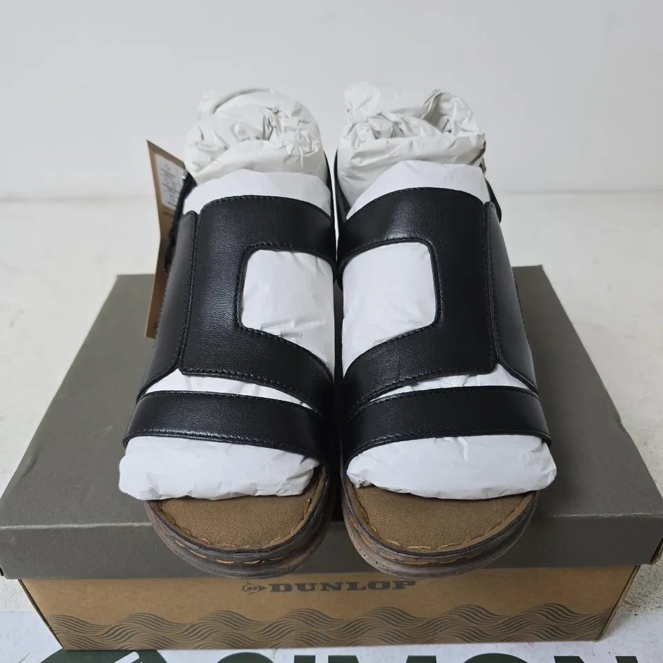BOXED DUNLOP BLAIR SANDAL SHOES, BLACK - UK SIZE 5