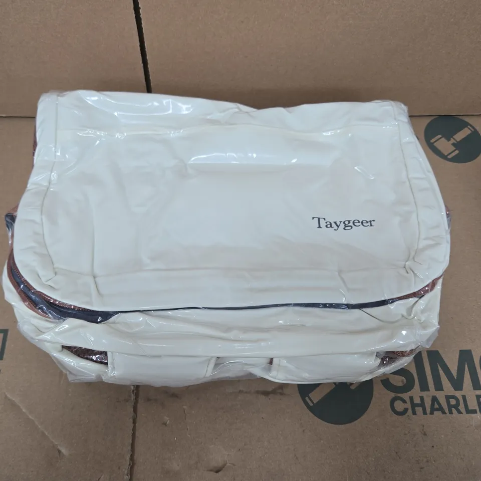 TAYGEER WHITE TRAVEL/STORAGE BAG 