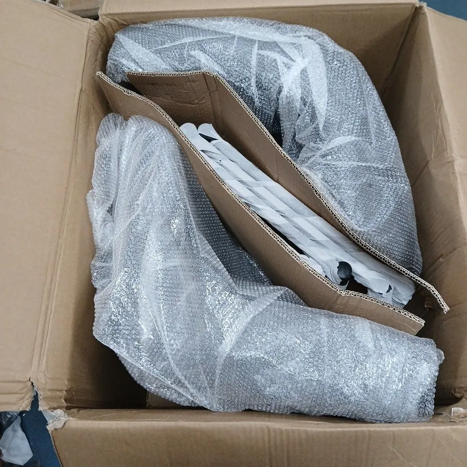 2 X GREY DIAMOND-STITCHED UPHOLSTERED CHAIR WITH LEGS