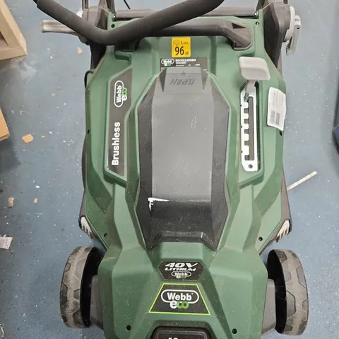 WEBB 40V CORDLESS LAWNMOWER – 43CM CUTTING WIDTH