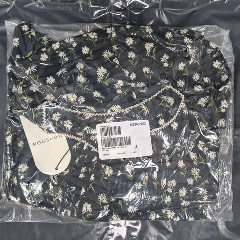 SEALED MONSOON ORIELLE PINTUCK FLORAL BLOUSE IN BLACK SIZE EXTRA LARGE