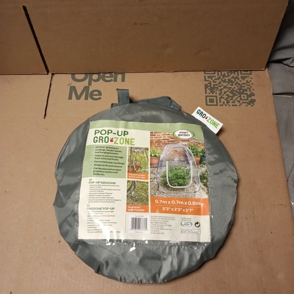 SMART GARDEN POP-UP GROZONE ROUND GARDEN GREENHOUSE – GREY, 0.7M X 0.7M X 0.8M