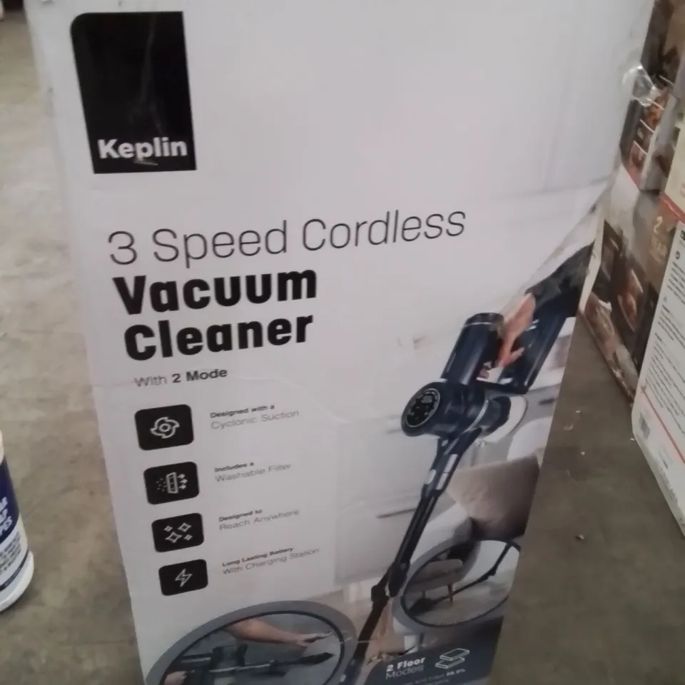 BOXED KEPLIN 3 SPEED CORDLESS VACUUM CLEANER 
