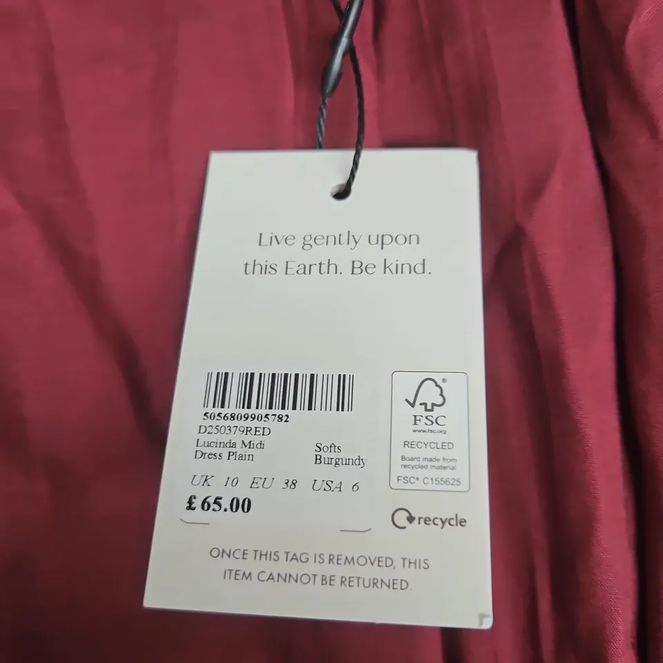 NOBODYS CHILD LUCINDA MIDI DRESS - SIZE 10