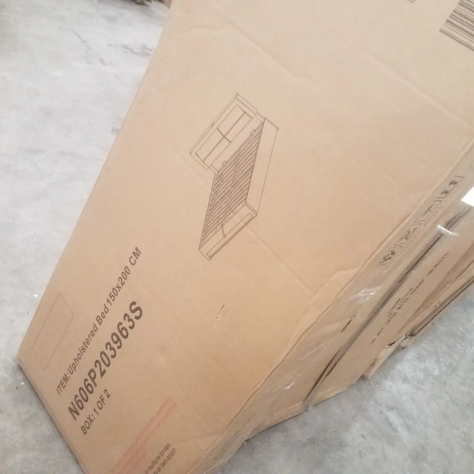 BOXED UPHOLSTERED BED 150×200CM (2 BOXES)
