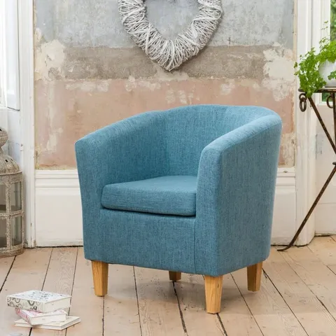 BOXED VIOLA UPHOLSTERED ACCENT CHAIR