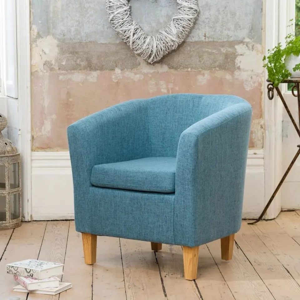BOXED VIOLA UPHOLSTERED ACCENT CHAIR