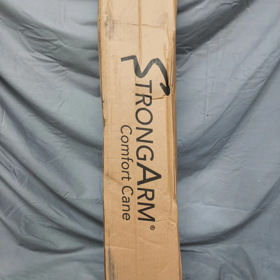 STRONG ARM COMFORT CANE WITH STANDING BASE & LIGHT IN PURPLE