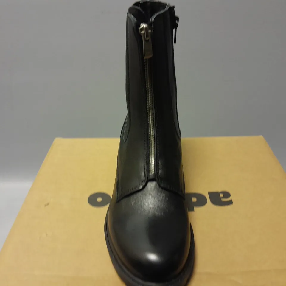 ADESSO ELODIE ZIP BOOTS IN BLACK - SIZE 39