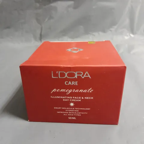 SEALED L'DORA POMEGRANATE ILLUMINATING FACE AND NECK DAY CREAM 50ML