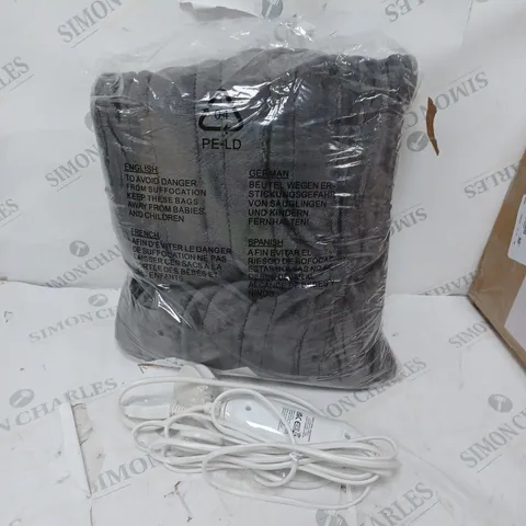 COZEE HOME VELVETSOFT HEATED THROW IN GREY