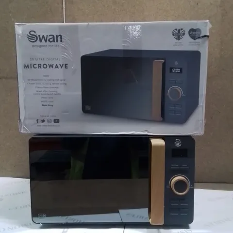 BOXED SWAN 20L DIGITAL MICROWAVE