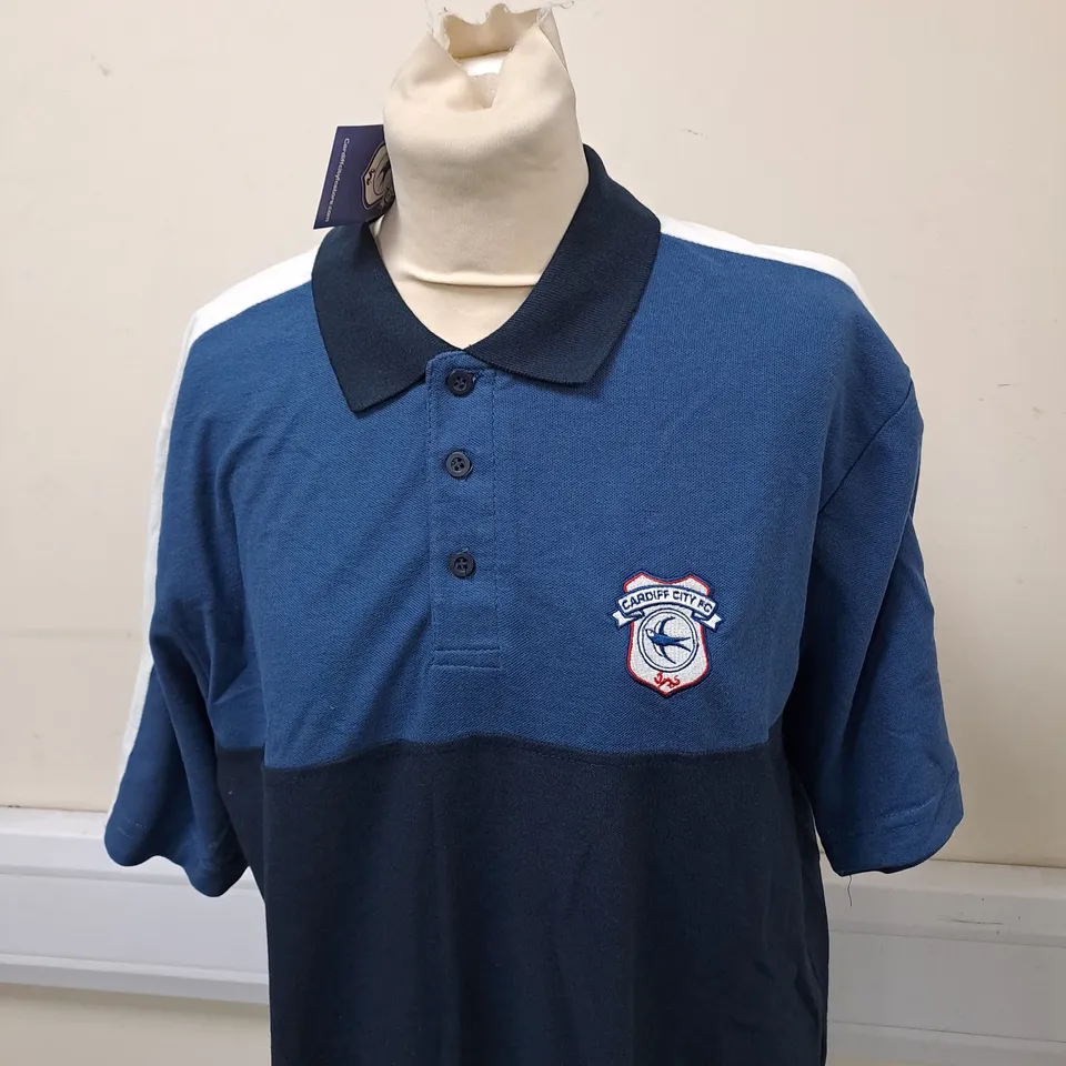 CARDIFF CITY POLO SHIRT SIZE XL