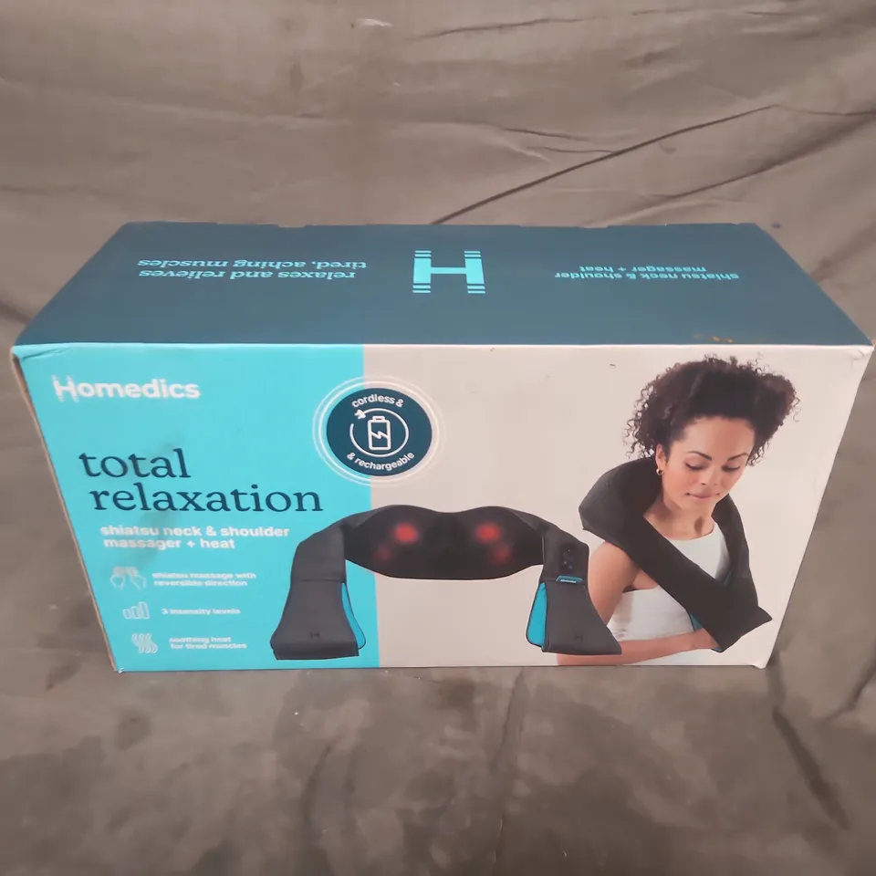 BOXED HOMEDICS SHIATSU NECK AND SHOULDER MASSAGER