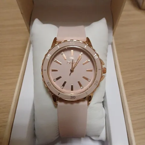 DIAMONIQUE SILICONE STRAP WATCH 