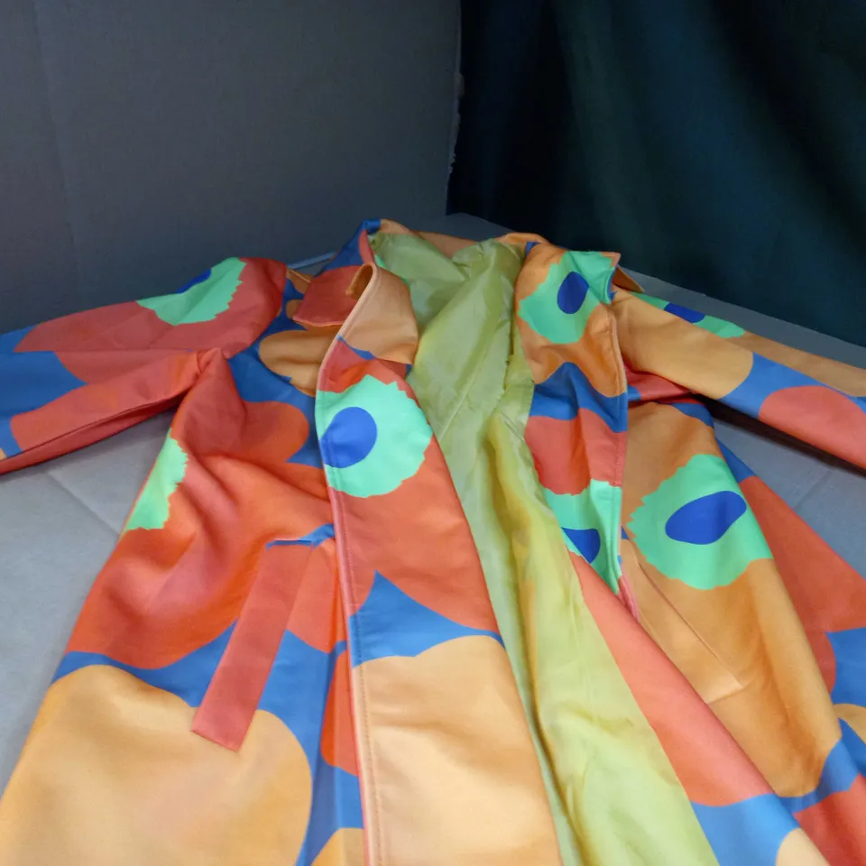 DESIGNER VIBRANT 70'S INSPIRED TRENCH COAT - 5XL