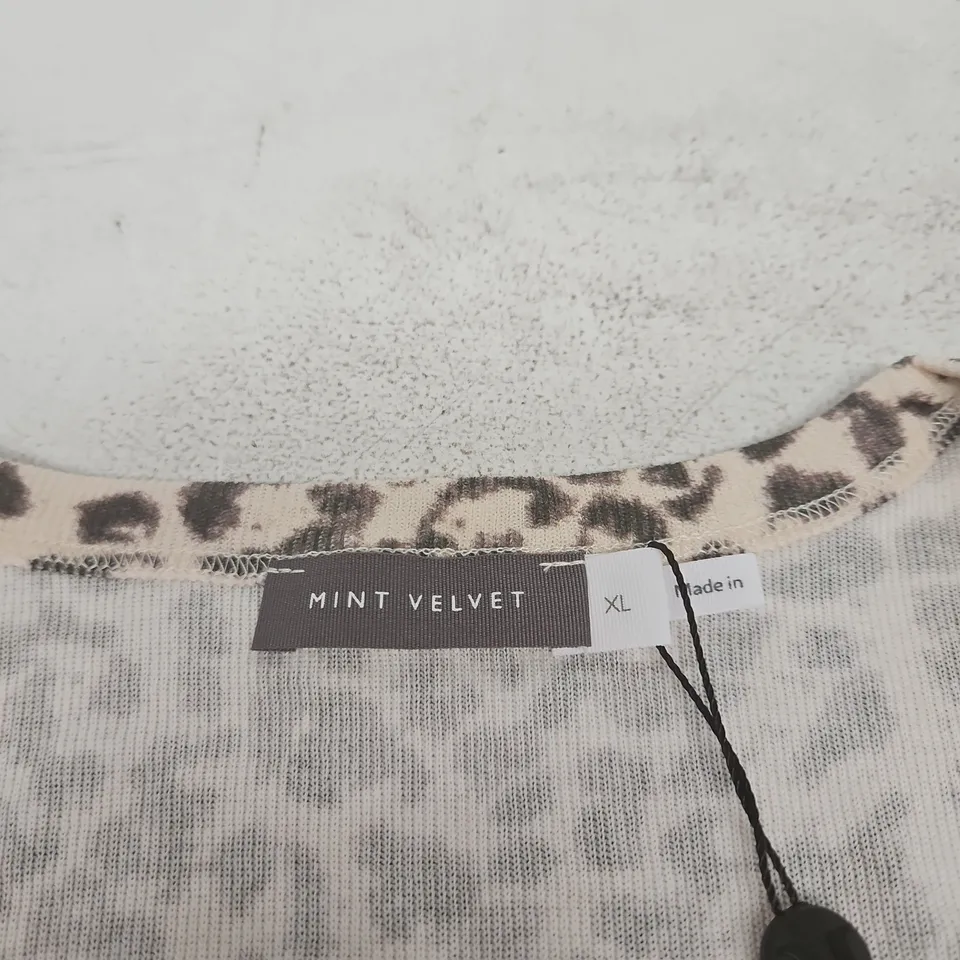 MINT VELVET ANIMAL PRINT SCOOP VEST TOP – UK XL (WOMEN'S)
