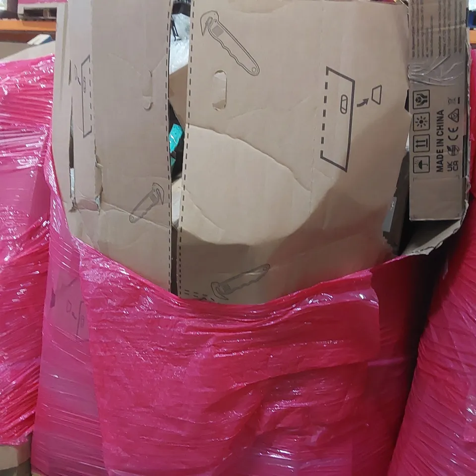 PALLET OF ASSORTED ITEMS INCLUDING: WALKING VIBRATION PADS, BAIN MARIE, EXERCISE EQUIPMENT, LOGITECH WIRELESS KEYBOARDS ECT