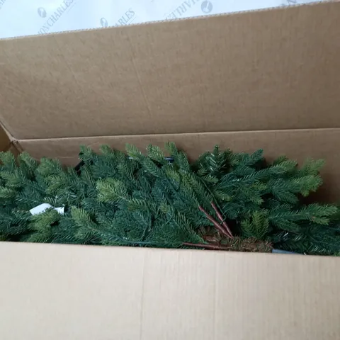 BOXED 6FT PRE LIT UPSWEPT TREE - COLLECTION ONLY
