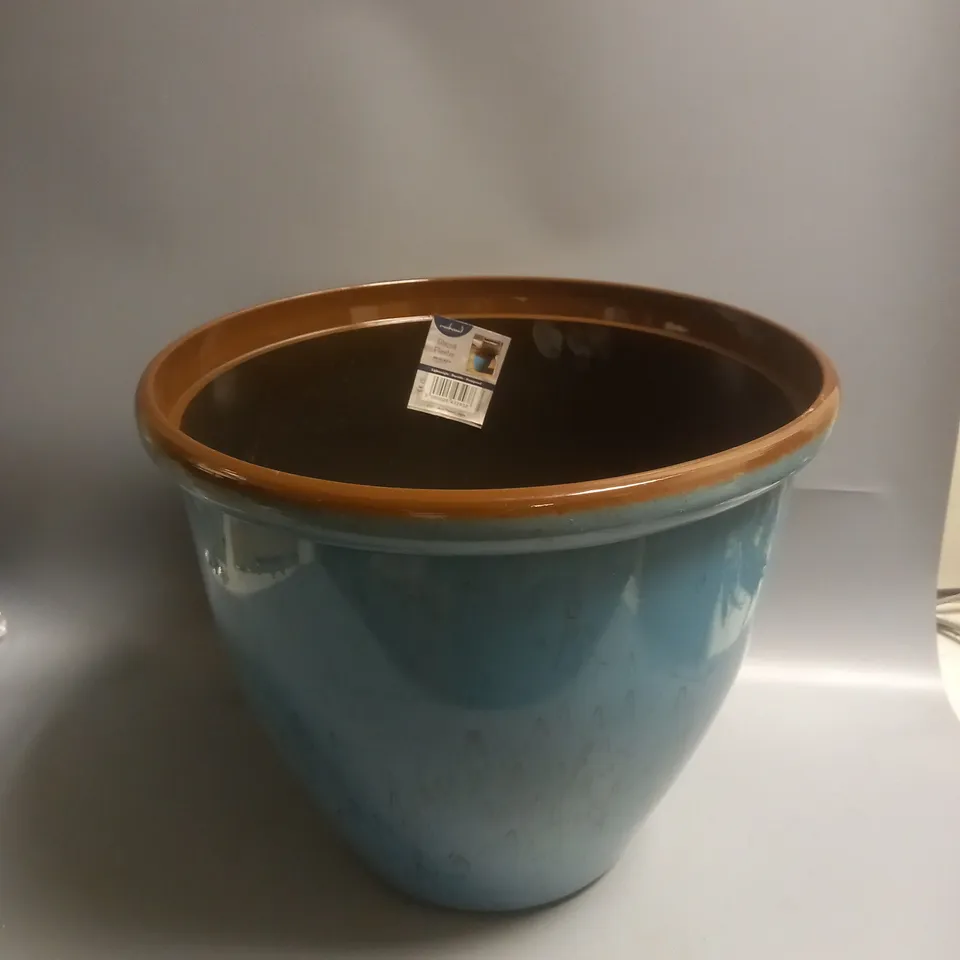 CREEKWOOD GLAZED PLANTER 40CM
