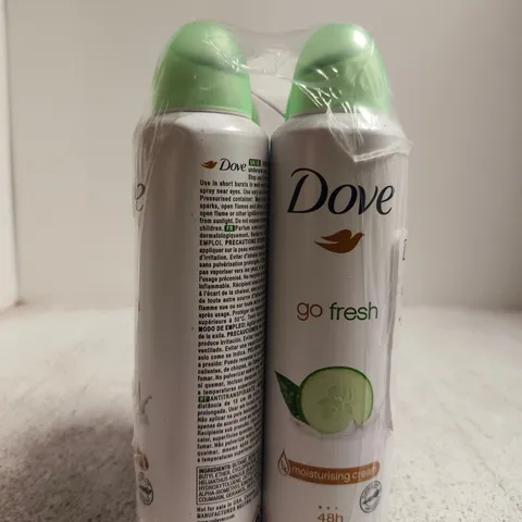 DOVE GO FRESH DEODORANT AEROSOL PACK – 6 X 250ML, CUCUMBER & GREEN TEA