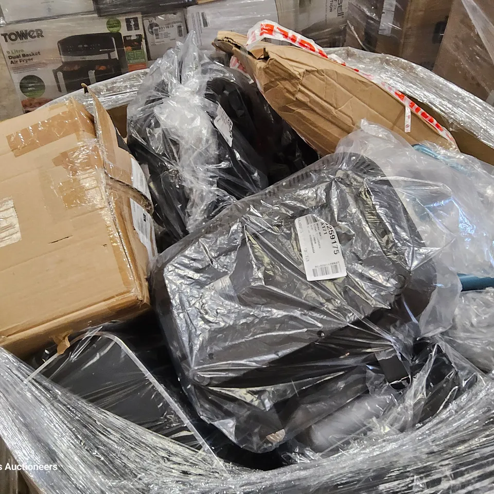PALLET OF APPROXIMATELY 23 UNPROCESSED RAW RETURN HOUSEHOLD AND ELECTRICAL GOODS TO INCLUDE;