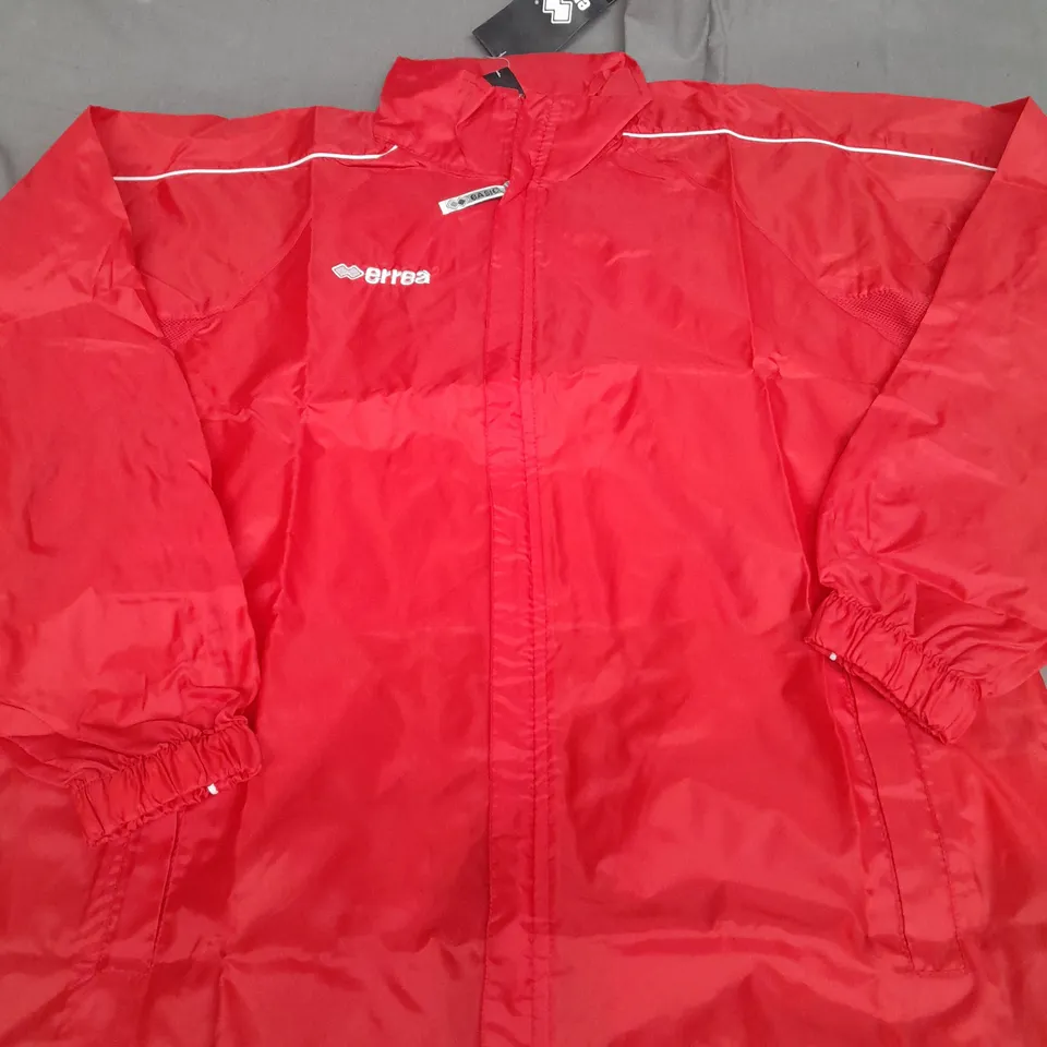 ERREA BASIC ZIPPED RAINCOAT SIZE XS