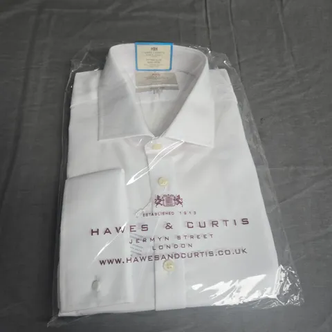 HAWES AND CURTIS FITTED SLIM FIT SHIRT SIZE 18/37