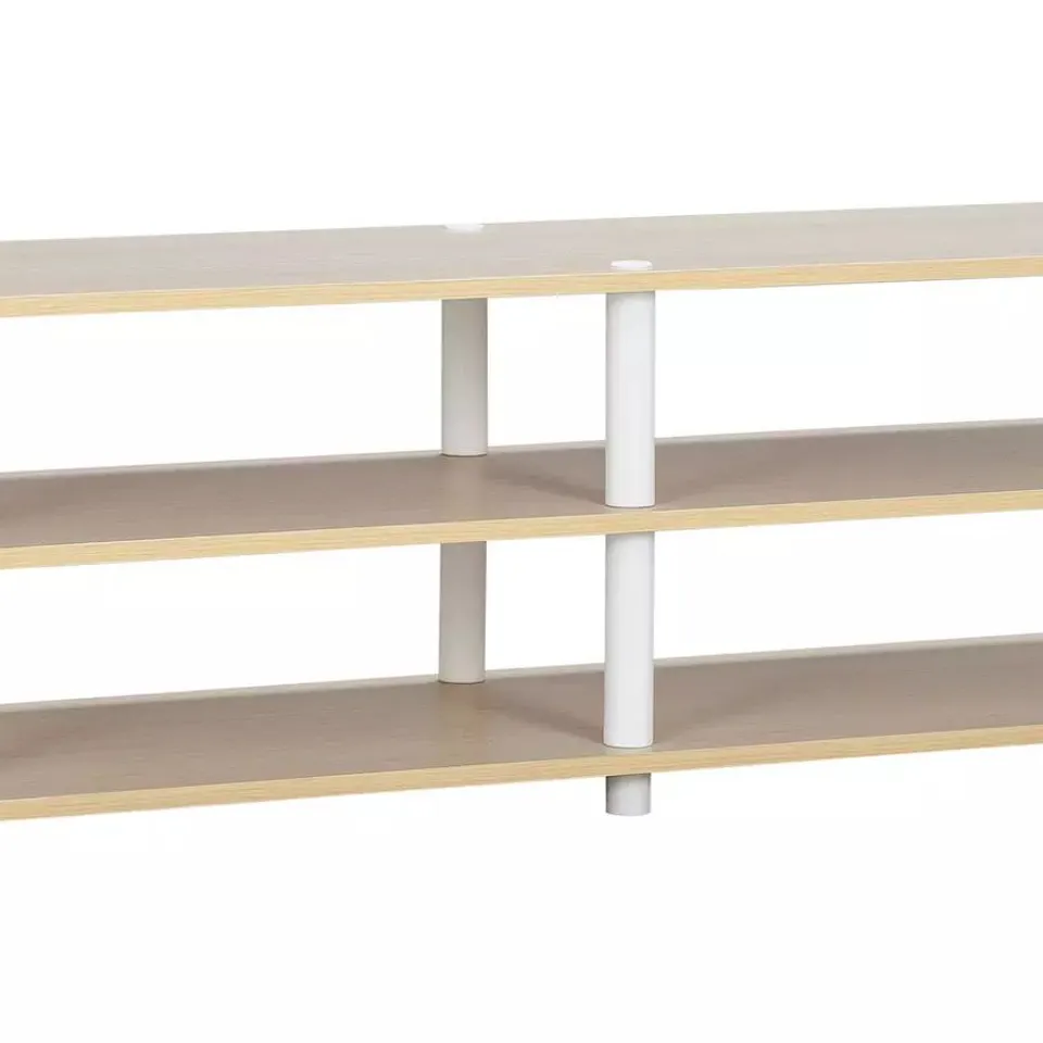 BOXED ARGOS HOME NEW VERONA TV UNIT - LIGHT WOOD EFFECT