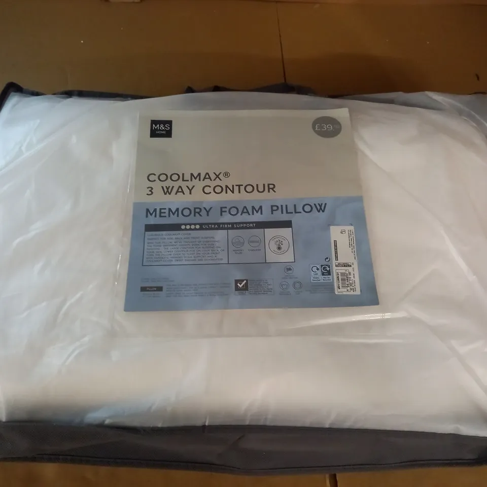 COOLMAX 3-WAY CONTOUR MEMORY FOAM PILLOW