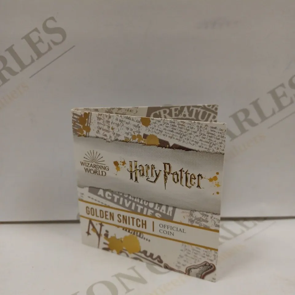 HARRY POTTER WIZARDING WORLD GOLDEN SNITCH OFFICIAL COLLECTORS COIN 
